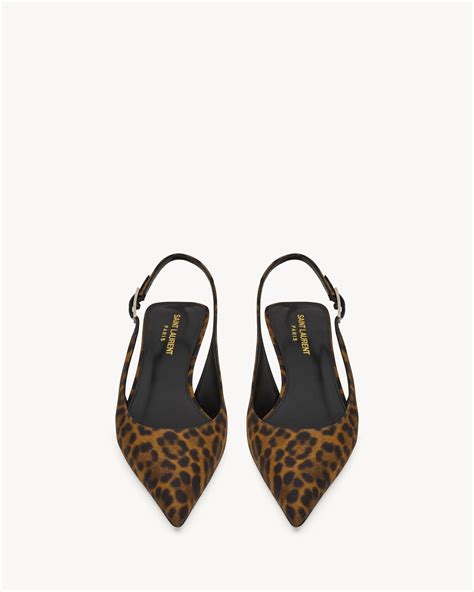 ysl heels leopard|CHERISH slingback pumps in leopard grosgrain .